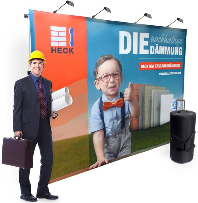 Faltdisplay Cologne PREMIUM gerade