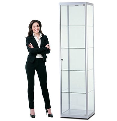 Glasvitrine Abgerundet